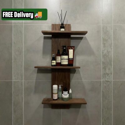 Tiyra Wall Shelf Brown Color