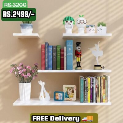 NEW FLOATING SHELVES WHITE ( SET OF 4 )