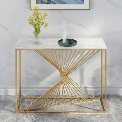 Curve Shape TV Console Table