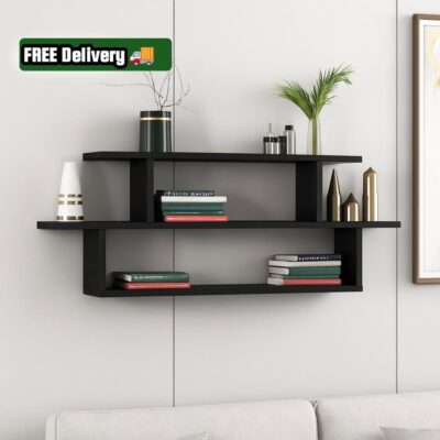 Hazal wall shelf black