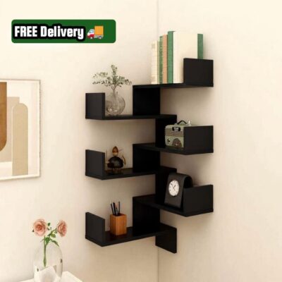 Corner Floating shelf Large Black