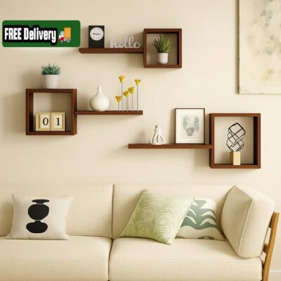 Box Floating shelf brown (set of 3)