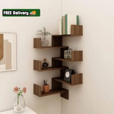 Corner Floating shelf Large Brown