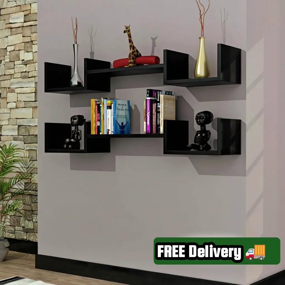 Alozay shelf Black (set of 2)