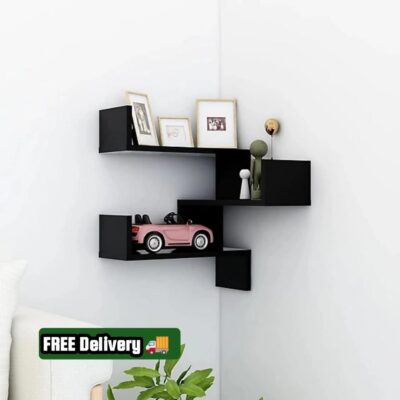 Corner Floating shelf Black