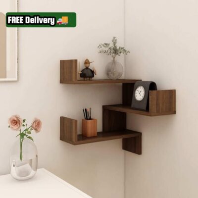 Corner Floating Shlef Brown